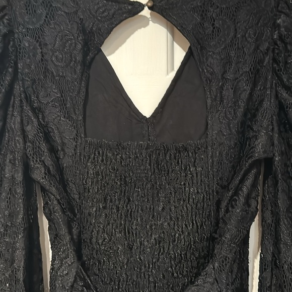Anthropologie Black Lace Blouse - Picture 4 of 9